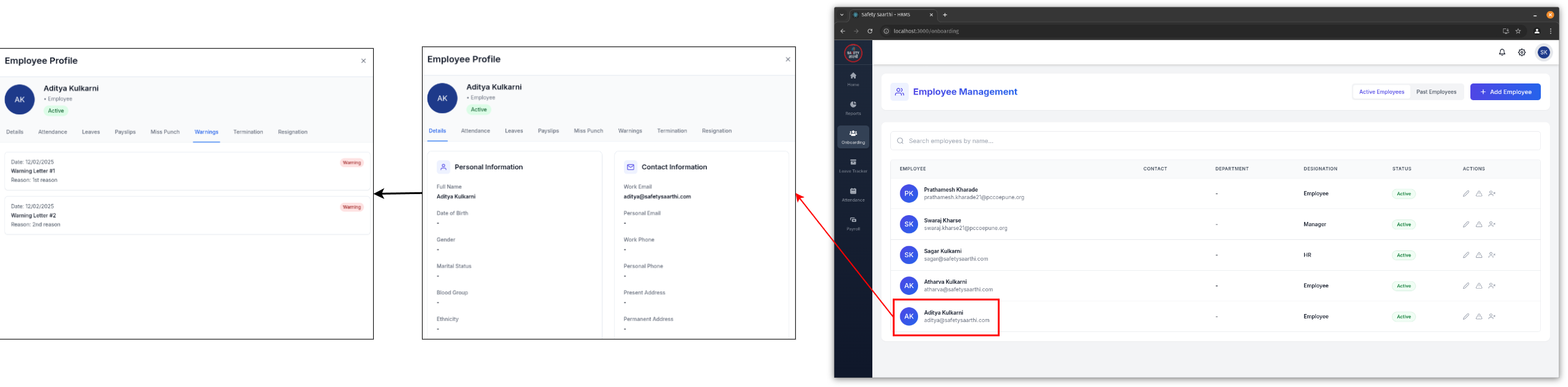 View Inidividual Warnings